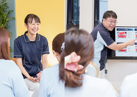 講習会を開催している院長と副院長